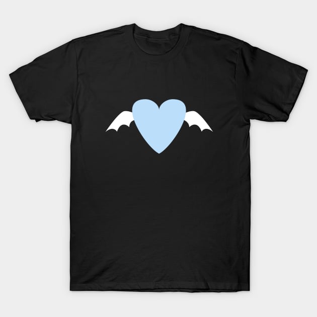 Batwing Heart, Love Bat Heart T-Shirt by Salaar Design Hub